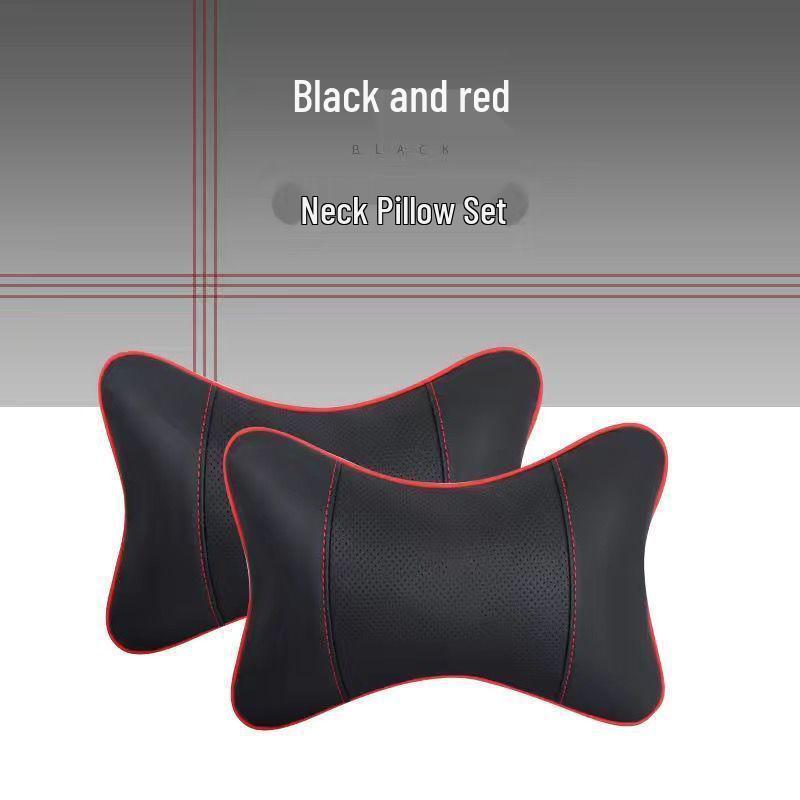 Zestaw poduszki pod kark na zagłówek samochodowy i poduszki lędźwiowej