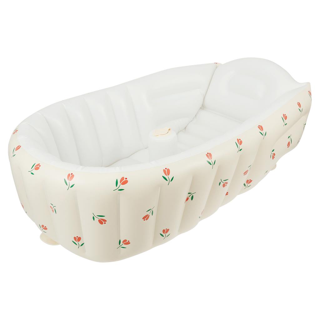 Inflatable Baby Bathtub Portable Outdoor PVC Toddler Bath Foldable Travel Shower Basin Ergonomic Infant Bath Newborn Pool