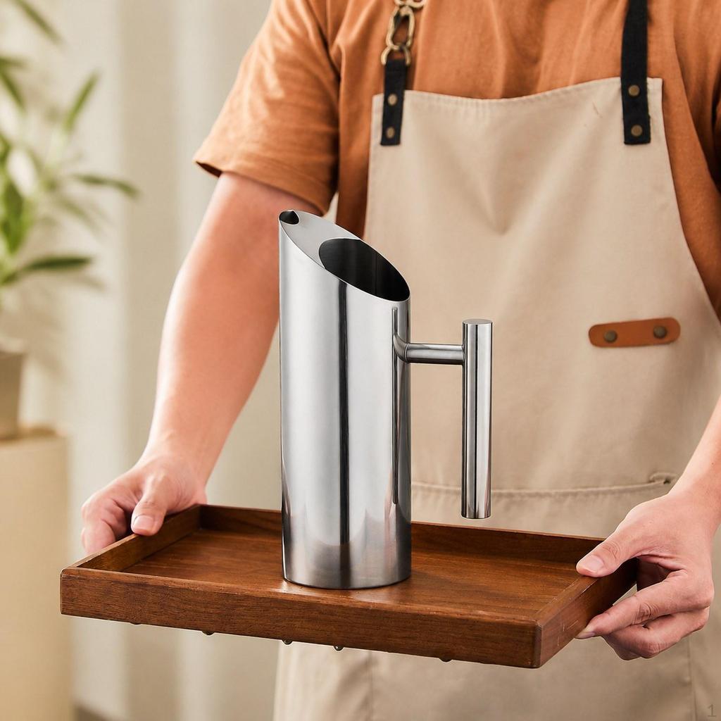 Cold Beverage Pitcher Juice Jug Stainless Steel Iced Tea Stylish Water Kettle for Kitchens