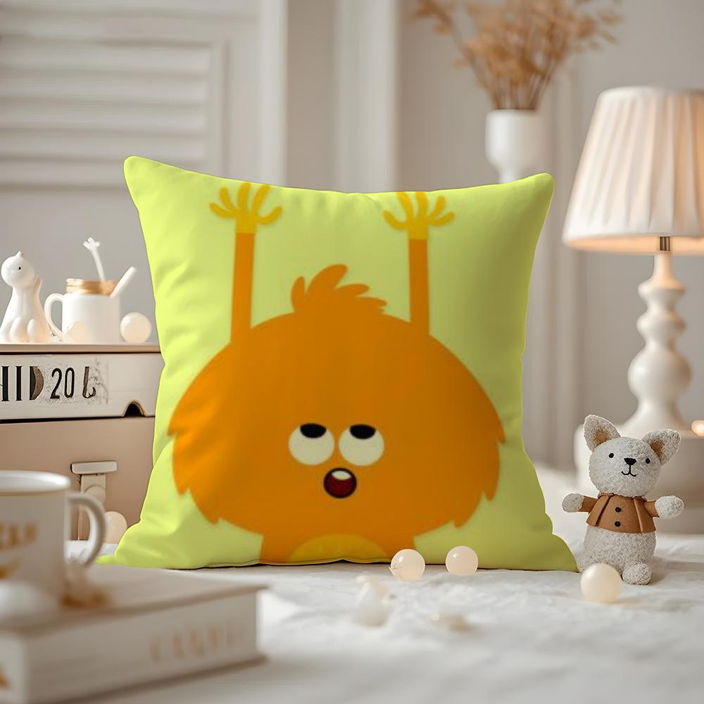 THE Bumble Nums Humble Cushion Cover Anti-dustmite Pillowcase Invisible Zipper Silky Short Plush Sofa Cushion Cover