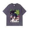 275 GSM Washed T-shirts 100% Cotton Chainsaw Man V54 Reze Print Unisex Heavy Cotton T Shirt
