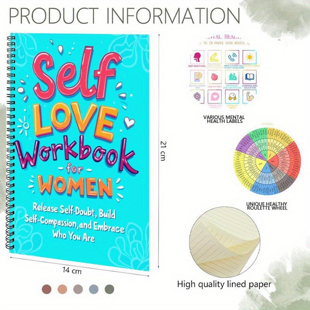 Self-LOVE Work And Encouragement Notebook, Women's Plan Manual, A5 Notebook, Bound Book, Effectively Record Plan Time