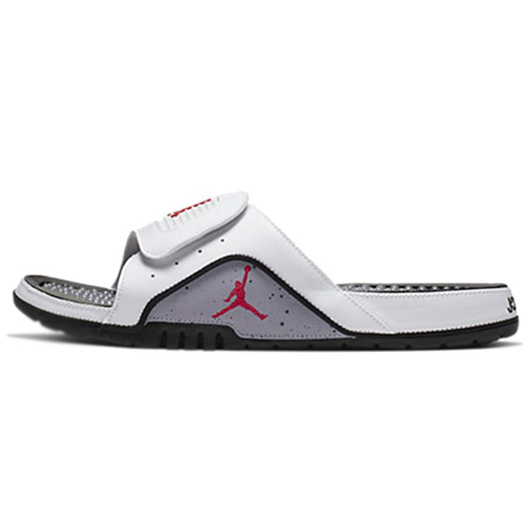 

Мужские сандалии Air Jordan Jordan Hydro 4 Retro Slide White Cement Fire-Red-Cement-Grey-Black 532225-116