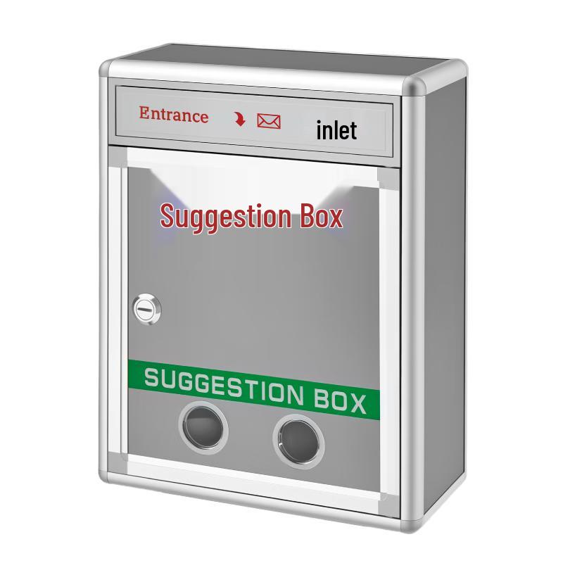 DSB Aluminum Alloy Wall-Mount & Desktop Suggestion Box