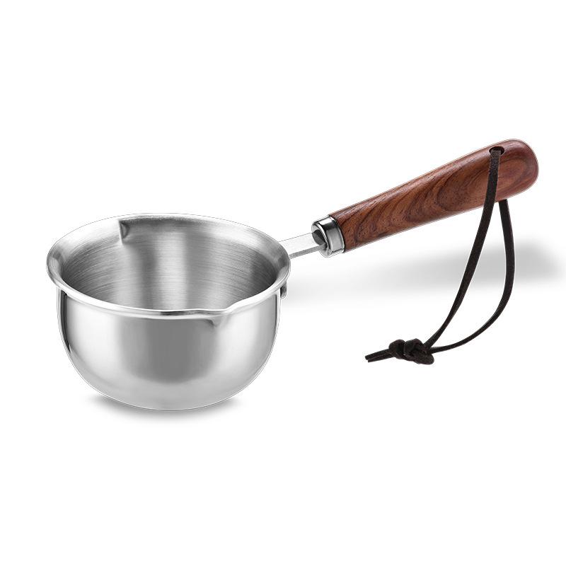 

304 Stainless Steel Flat Bottom Oil & Milk Mini Pot