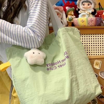 2025 Simple Commute Single Shoulder Canvas Bag - Large Capacity, Lightweight, Casual Design for Students