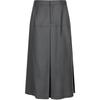 LESS 2025 Winter H-Line Wool Blend Maxi Skirt