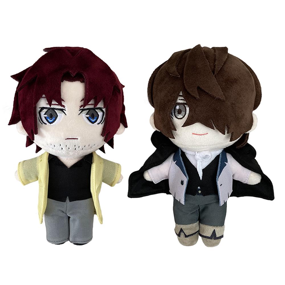 Anime Dazai Osamu Plush Doll Standing Version Oda Sakunosuke Akutagawa Ryunosuke Edgar Allan Poe Soft Stuffed Pillow Toy Gifts