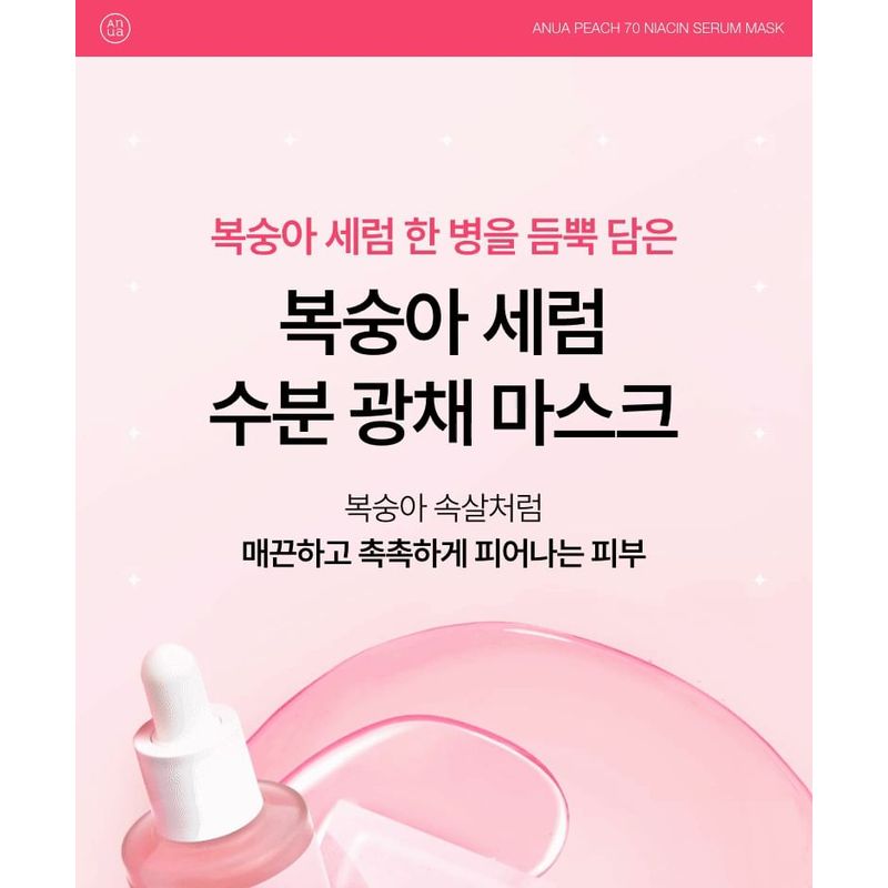 Anua Peach 70 Niacin Serum Mask Set