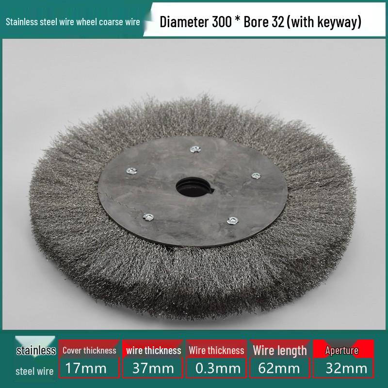 Stainless Steel Wire Brush Wheel for Sanding, Rust Removal, Deburring, Polishing, Grinding