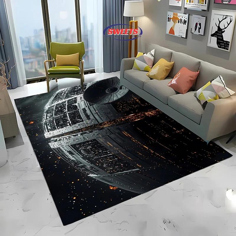 Military Battleship Theme Carpet, Battleship Spaceship Print Living Room Bedroom Mat,Modern Style Rug Battleship Lovers Gift Mat