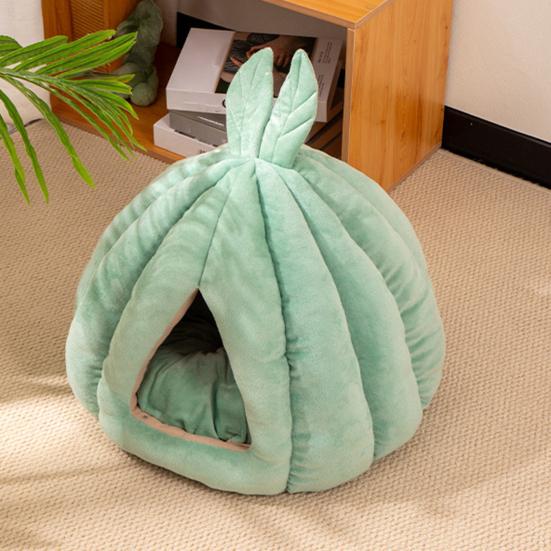 Closed Cat Nest Winter Warm Pet Bed Cactus Ball Shape Pet