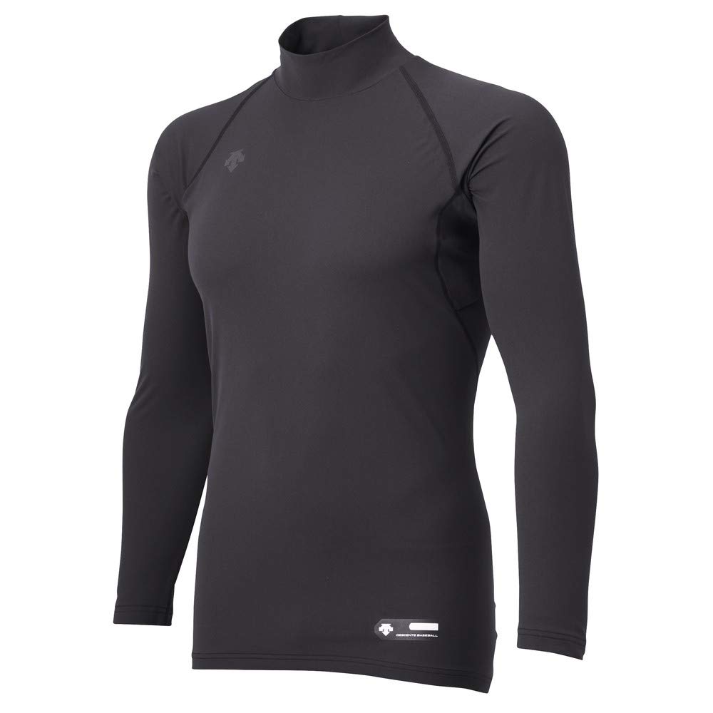 DESCENT Baseball High Neck Long Sleeve Size Undershirt, Black, S, STD-770