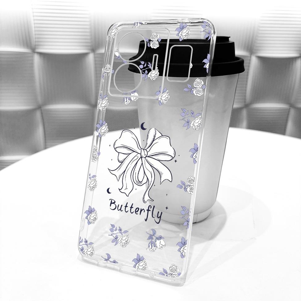 Clear For Realme GT Neo 5 Case RMX3706 Cute Cat Fashion Butterfly Funny Painted Casing For Real me GT Neo 5 Cover