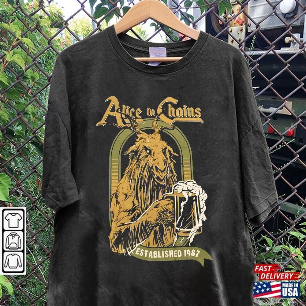 SALE New Rare Alice in Chains Short Sleeve Men S-5XL Tee Unisex T-Shirt XXXL