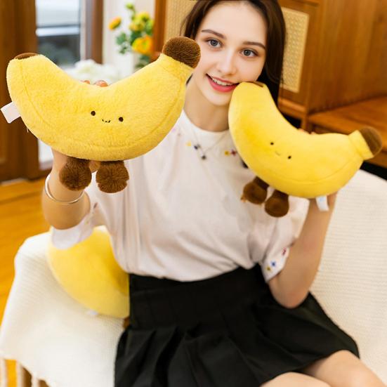 Banana Doll Soft Plush Toy High Elastic Skin-Friendly Cute Cuddle Pillow Cushion Nap Pillow Gift for