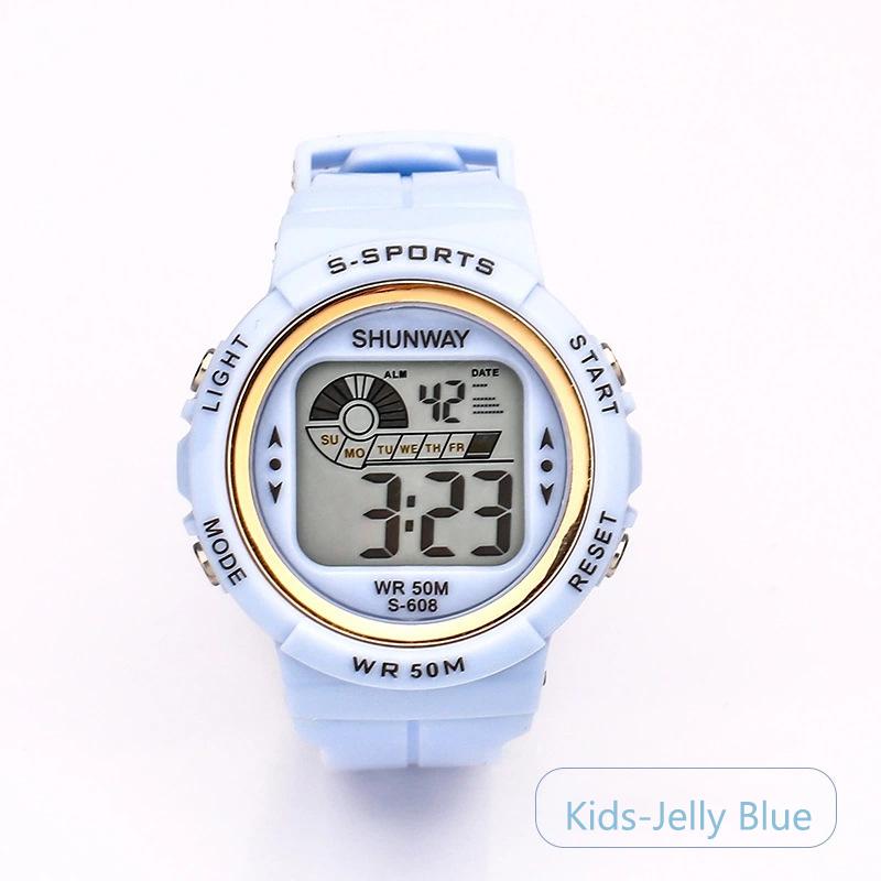 Kids Children's Electronic Watch Student Girl Boy Outdoor 5Bar Waterproof Sports Alarm Clock Women Multifunctional Watches