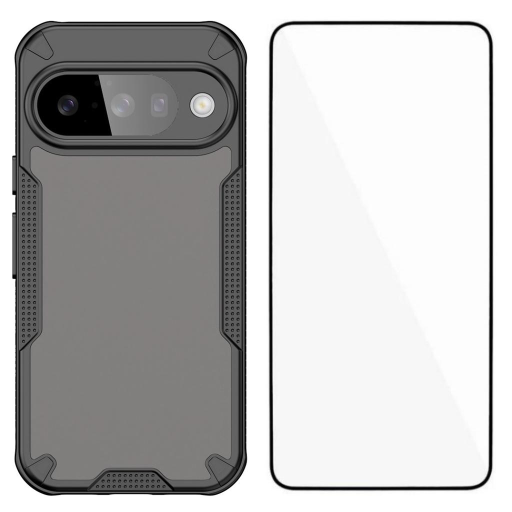 For Google Pixel 10 Pro Case WANLONFENG MFFJ Series Anti Drop TPU Phone Back Cover with Screen Film