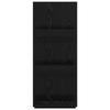 Magazine Rack with Shelf Black Oak Effect 43 x 11 x 102 cm