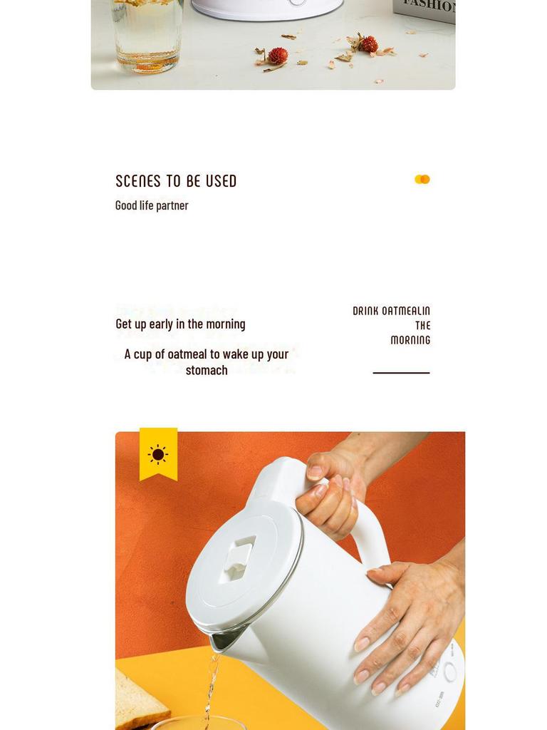 Originaler 2,5-Liter-Wasserkocher mit Wärmespeicherung, Verbrühungsschutz und Trockenbrandschutz.