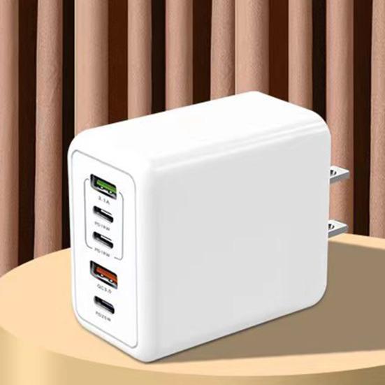 Charger 120W Mobile Phone Fast Charging Type-C US Plug PD/USB Multi-Port Safe Efficient Charging High Power Charger
