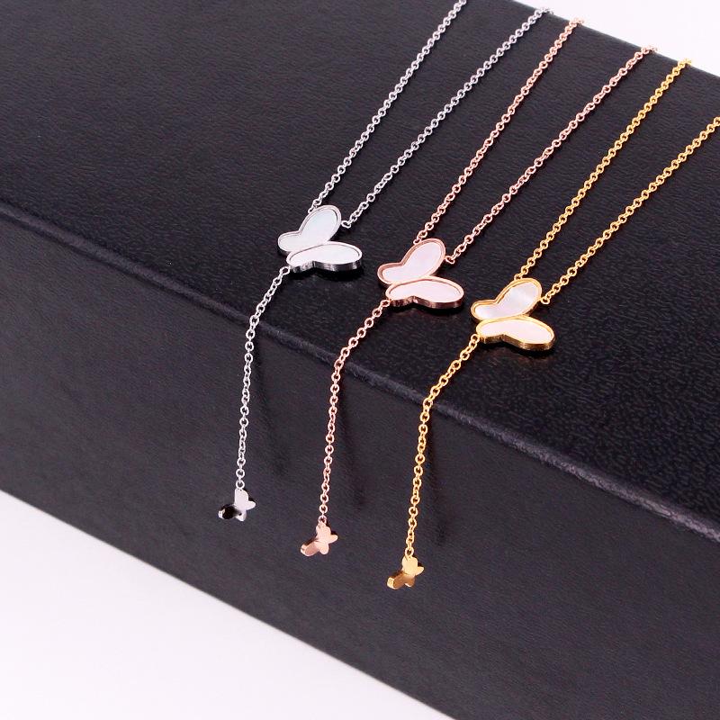 

Продажа ювелирных изделий, модное ожерелье с подвеской в ​​форме ракушки и кисточки, ожерелье с бабочкой на ключицу для женщин, ювелирные изделия