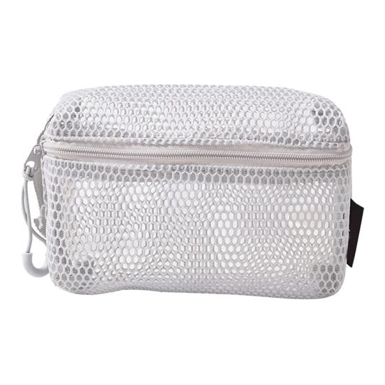 Cosmetic Bag Zipper Design Adjustable Size Large Capacity Mesh See-Through Washable Breathable Travel Makeup Organizer Storage Pouch