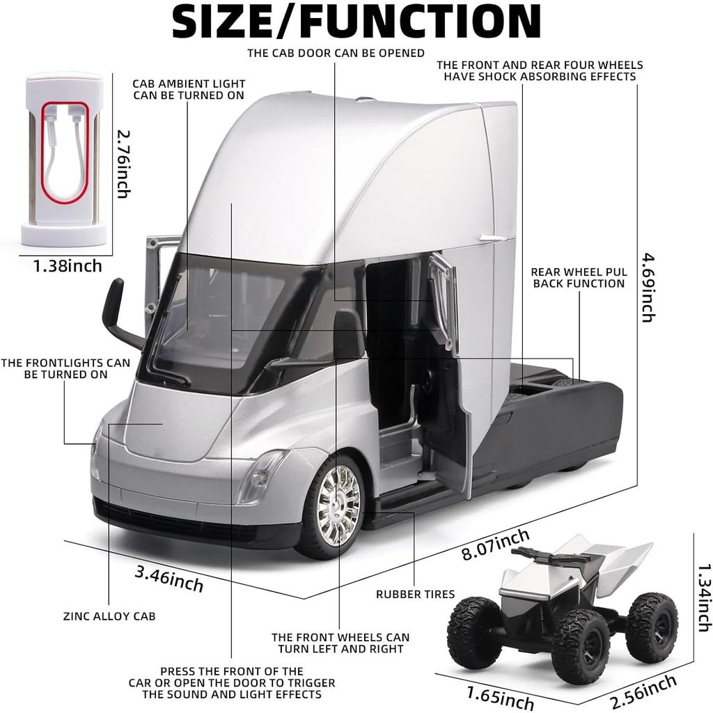 Ventes chaudes et personnalisées camions semi remorque 1 24 diecast Ventes chaudes et personnalisées camions semi remorque 1 24 diecast