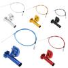 Universal Motorcycle CNC Aluminum Accelerator Throttle Twist Grips Handlebars Cable for Honda CRF230 CR80 Kawasaki KLX Dit Pit B Throttles 2