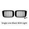 Single Double Line Front Kidney Grille For BMW X3 X4 G01 G02 2018-2021 Bumper Grill Upgrade Exterior Trim Car Styling Accessorys