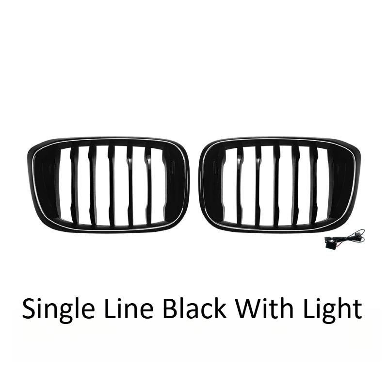 Single Double Line Front Kidney Grille For BMW X3 X4 G01 G02 2018-2021 Bumper Grill Upgrade Exterior Trim Car Styling Accessorys