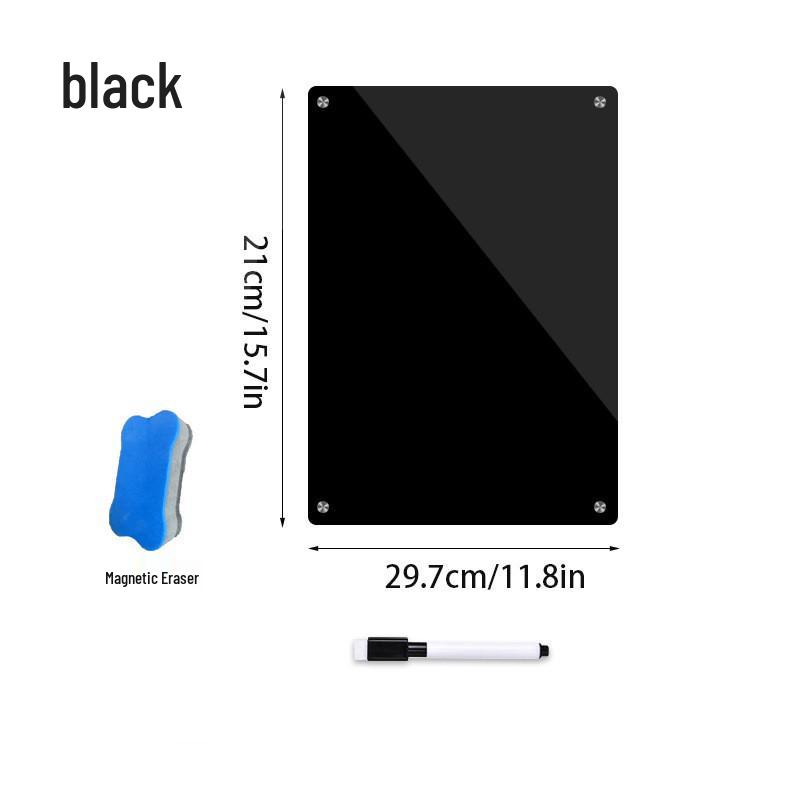 3D Magnetic Acrylic Erasable Note & Planner Board for Refrigerator