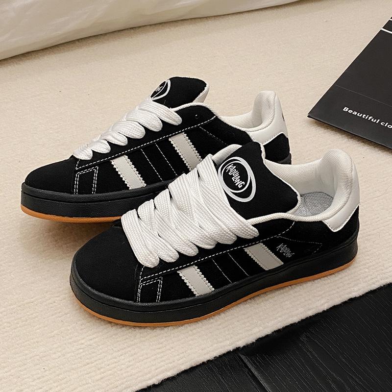 Langzu American board shoes men's niche shoes high sense, new trend couple two bars casual sports shoes women