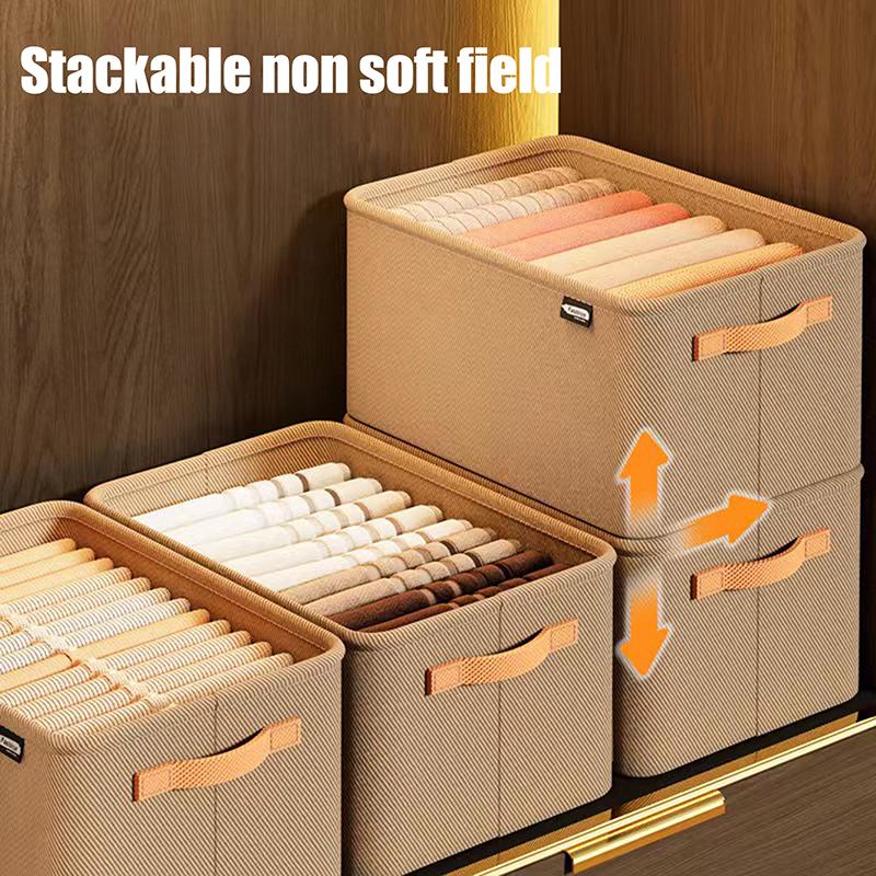 Clothes Organizer Non-Woven Wardrobe Clothes Storage Box For Underwear T-Shirt Jeans Storage Basket Cabinet Sundries Organizer