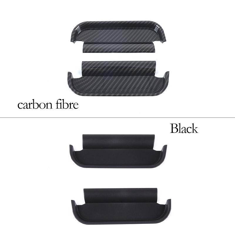 ABS Carbon fiber/Black For Toyota FJ Cruiser 2007-2026 Car Door Handle Storage Box Partition Storage Box Car Accessories