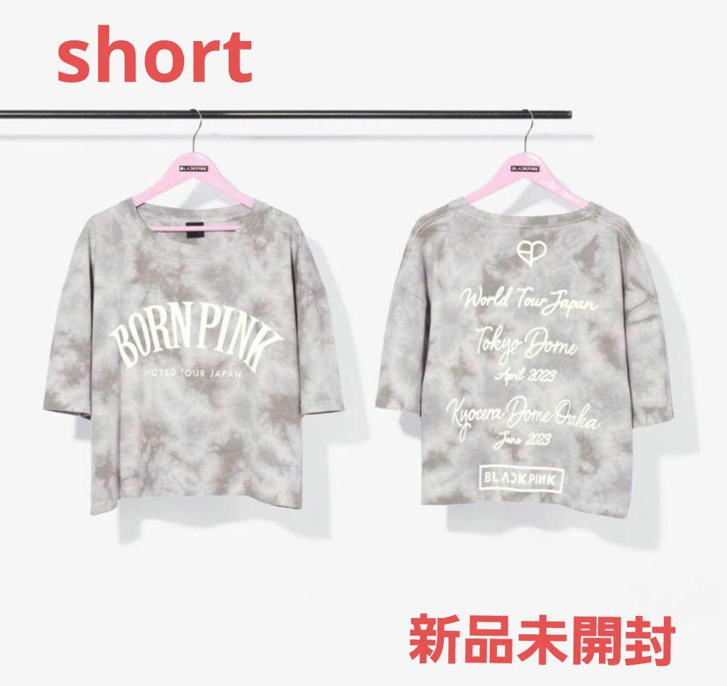 

[Б/У] Футболка с логотипом тура Blackpink, короткий размер