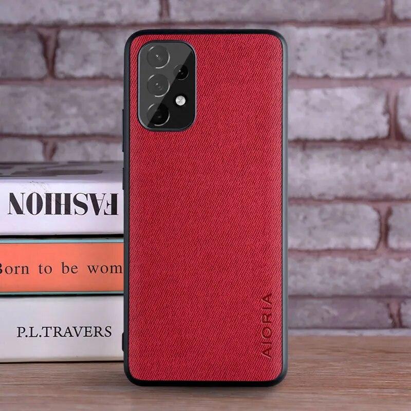 Case for Samsung Galaxy A53 A73 A33 A23 A13 5G Coque Luxury Textile Leather Skin Phone Cover for Samsung Galaxy A53 Case Funda