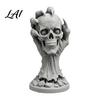 Artistic Desk Ornaments 3D Printed Skull & Devil Hand Figurine Realistic Holding Collectibles for Gothic Lovers Statue Desktop Ornament Halloween