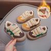 Girls Shoes Winter 2025 New Velvet Children's Two Cotton Sports Shoes Warm Children Boys Casual Board Shoes Tide