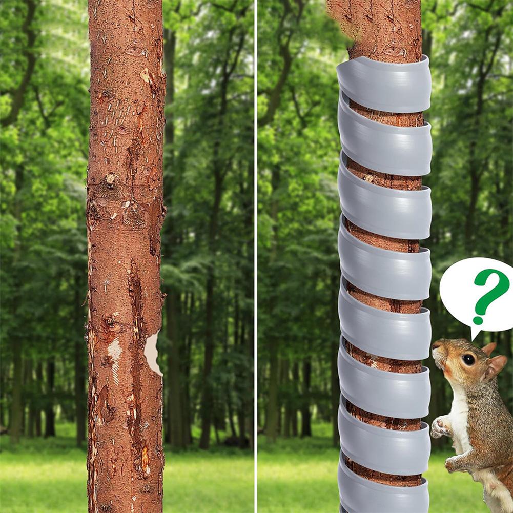 6 Pieces Adjustable Plastic Tree Trunk Guards Spiral Protectors for Saplings 16 Inch Waterproof and Reusable Wraps