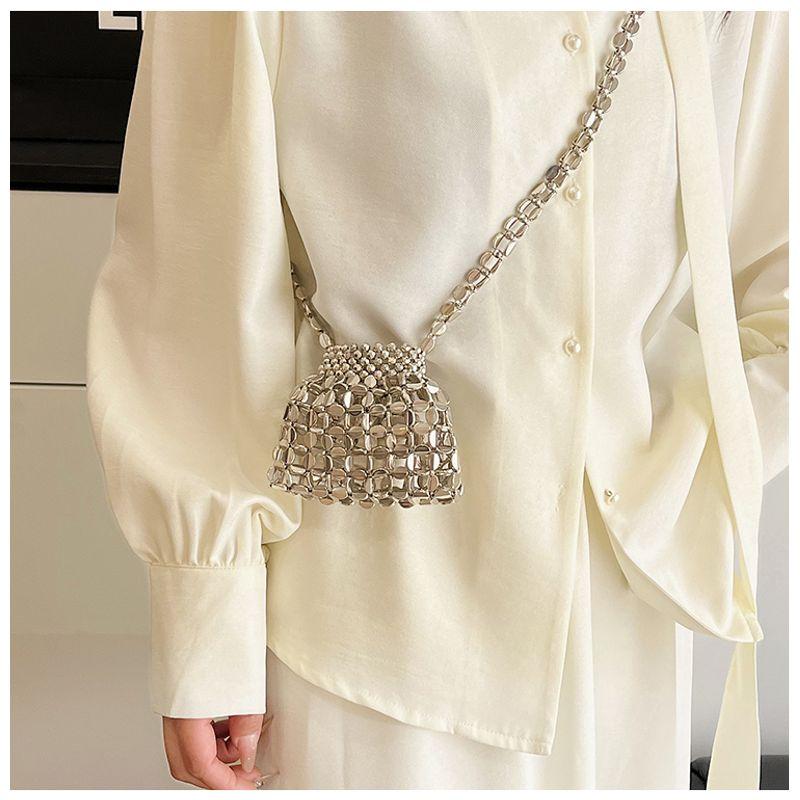 

Fashionable Sweet Cool Style Unique Design Sense Small Bag High-Grade Super Popular Hollow Bag Messenger Bag Fashionable Mini Lipstick Bag Small