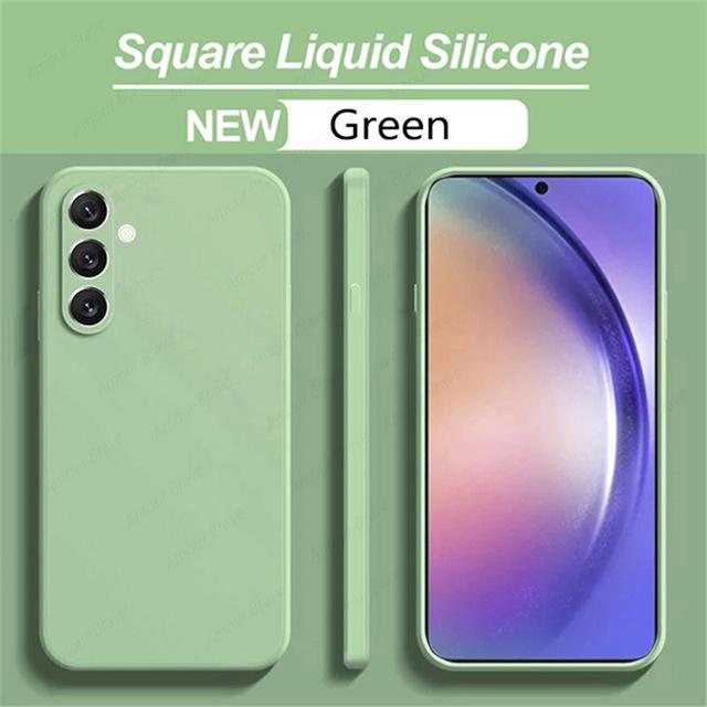 Shockproof Liquid Silicone Phone Case For Samsung Galaxy A54 5g A53 A52 A51 A14 A71 A13 A12 A21s A73 A72 A34 A50 A33 A32 Cover