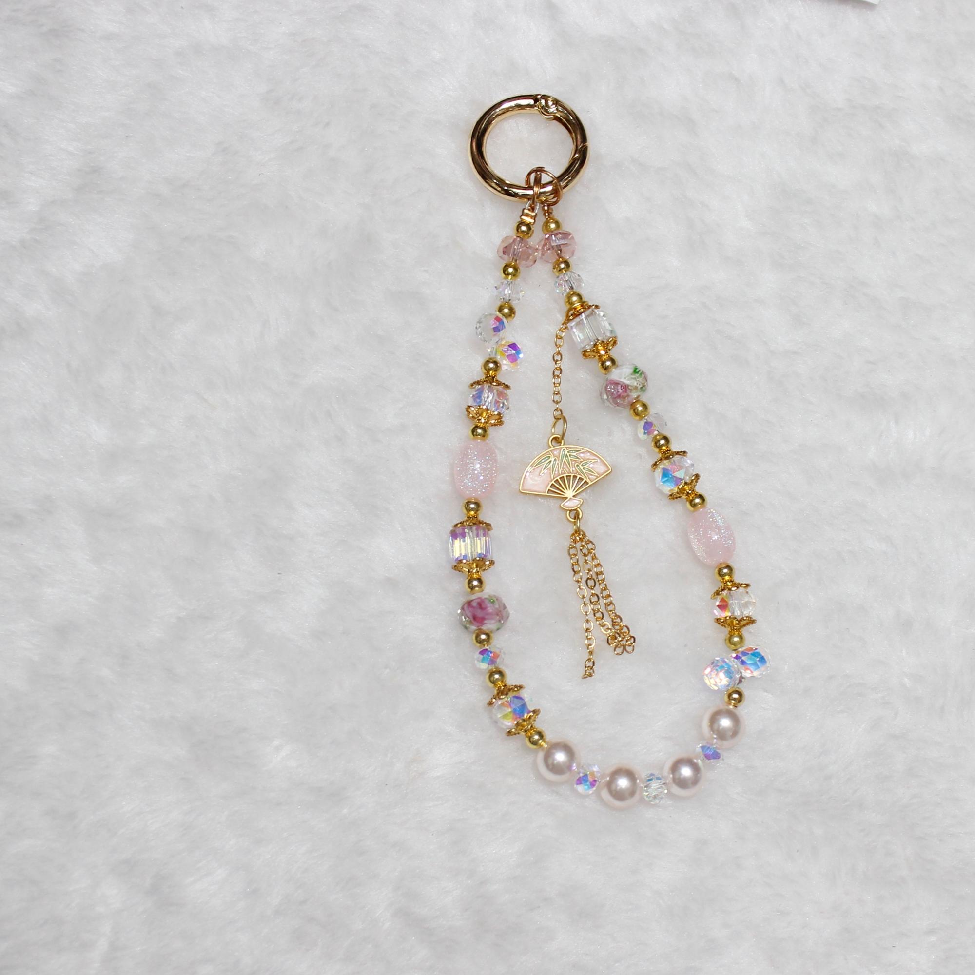 

Cell Phone Lanyard 26cm Auspicious Bead Phone Chain Wrist Strap Type K