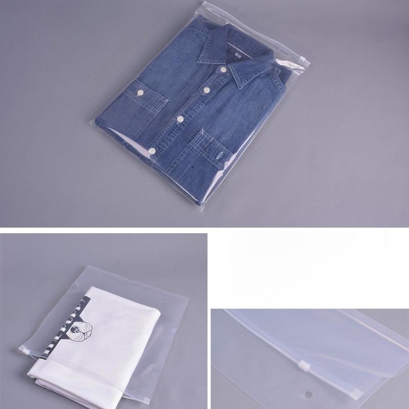 Bikini T-shirt Clothing Zipper Bag Multi-purpose Transparent PE Plastic Self Sealing Bag Underwear and Socks Classification Storage Packaging Pouchs