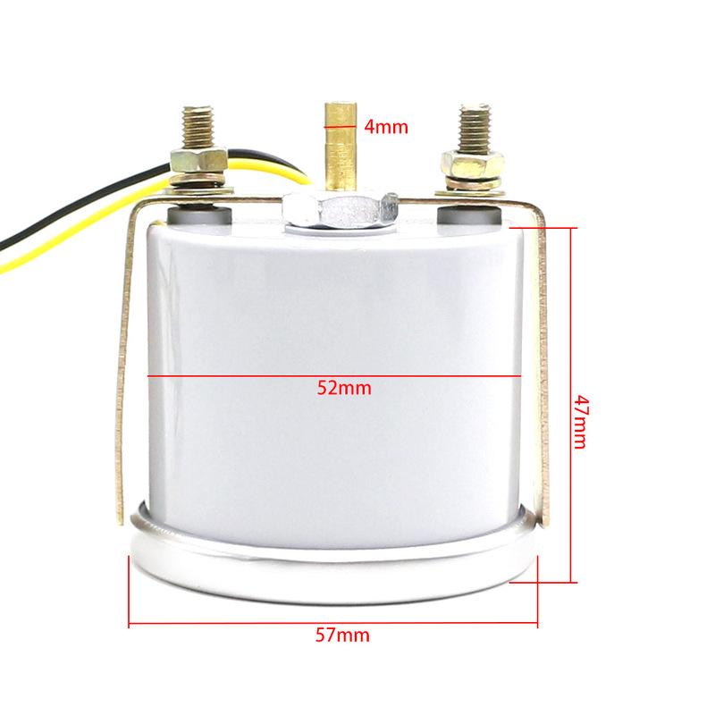 2"52mm 12V Racing Car Auto Turbo Boost Gauge -30In.hg~35PSI Smoke Lens Turbo Kit White LED Display Turbo Pressure Meter
