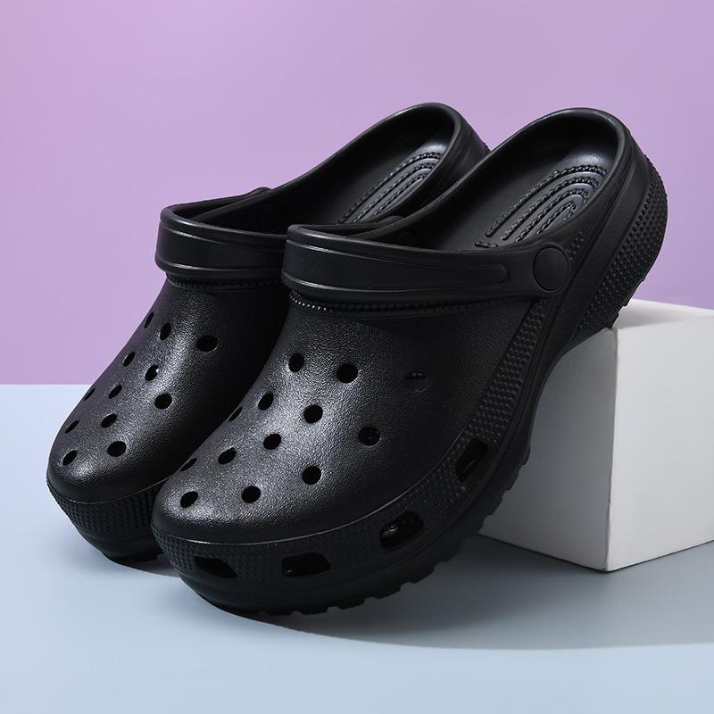 No standard star summer EVA casual hole shoes women's non-slip outer slippers heightening deodorant outdoor couple sandals