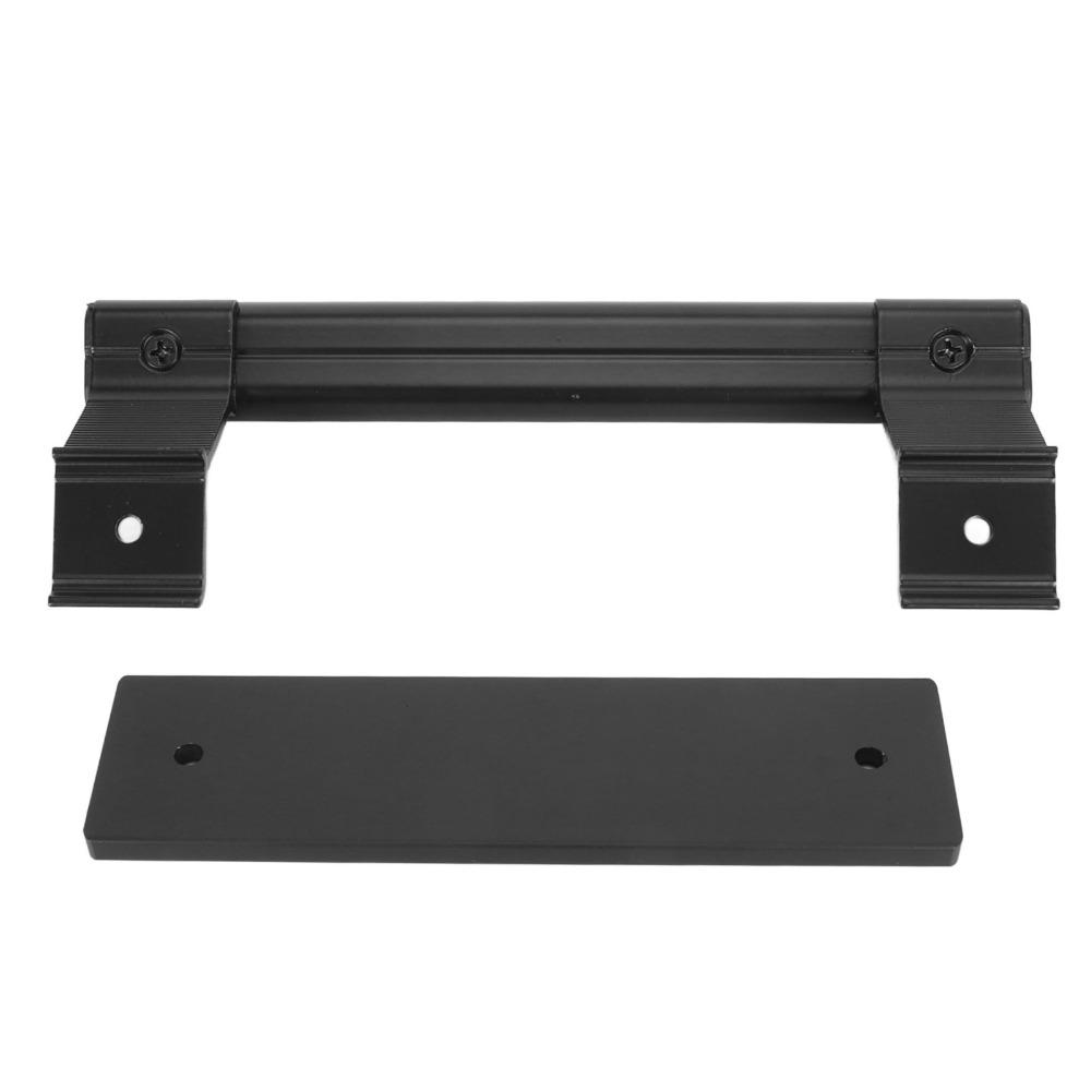 Black Barn Door Handle Durable Glass Door Pull Modern Sliding Door Handle  Balcony