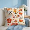 Sports Meet Cushion Cover Short Plush Soft DoubleSided Printing Pillow Case Cozy Sofa Bedroom Home Decor Gift