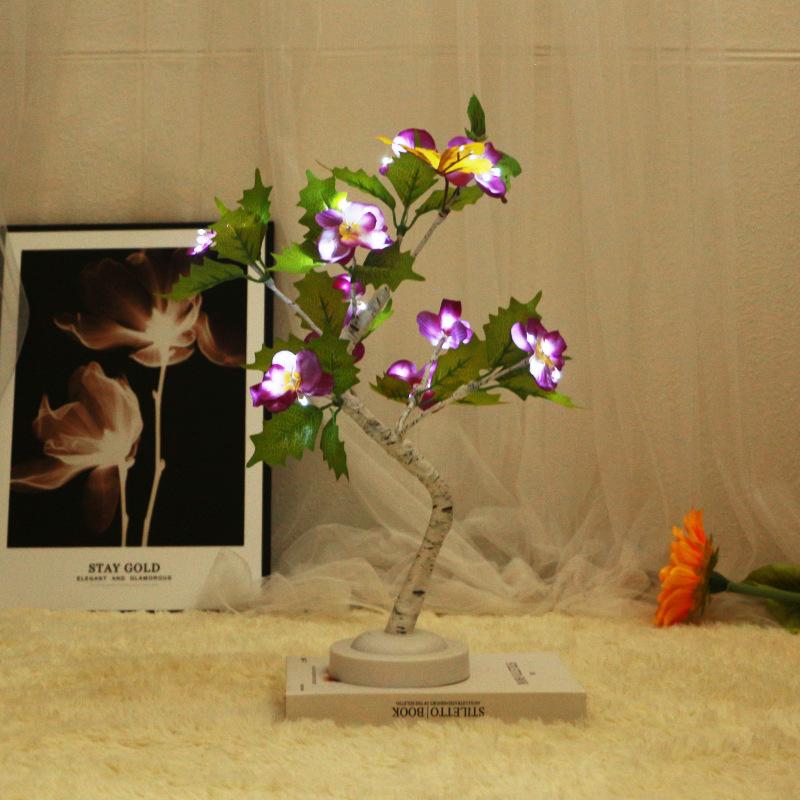 

Новая светодиодная лампа на дереве, украшение для гостиной, прикроватная тумбочка, ночник в скандинавском стиле, кафе, ресторан, декоративная лампа