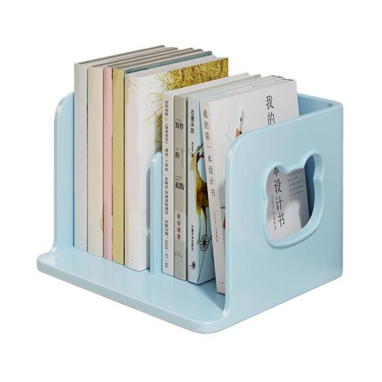 Yousheng Cute Bookends Organizer for Desk Pastel Kids Book Holder Shelf with Multi-Compartment, Anti-Tip Base & Open Design, Study Decor for Textbooks
